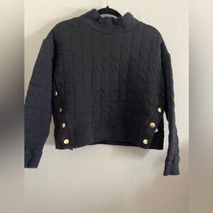 Tuckernuck Sport Sweatshirt Quilted Wright Black M Outdoor Active